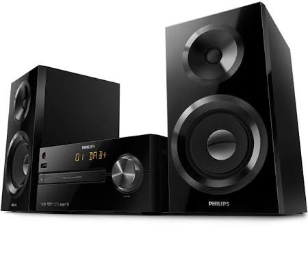 Philips BTB2570/12 Impianto Stereo DAB+ (Bluetooth, DAB+, USB Direct, Sintonizzatore FM, 70 Watt), Nero