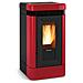 NORDICA EXTRAFLAME Stufa a Pellet Lucia Potenza Termica 12.1 kW 347 m3 Riscaldabili Colore Bordeaux
