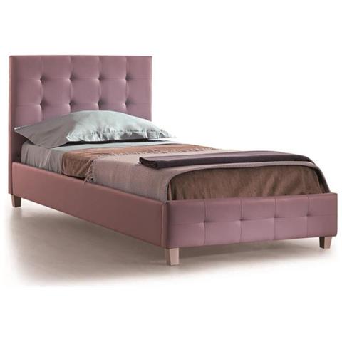 STONES Letto Singolo Sofia Malva Con Contenitore