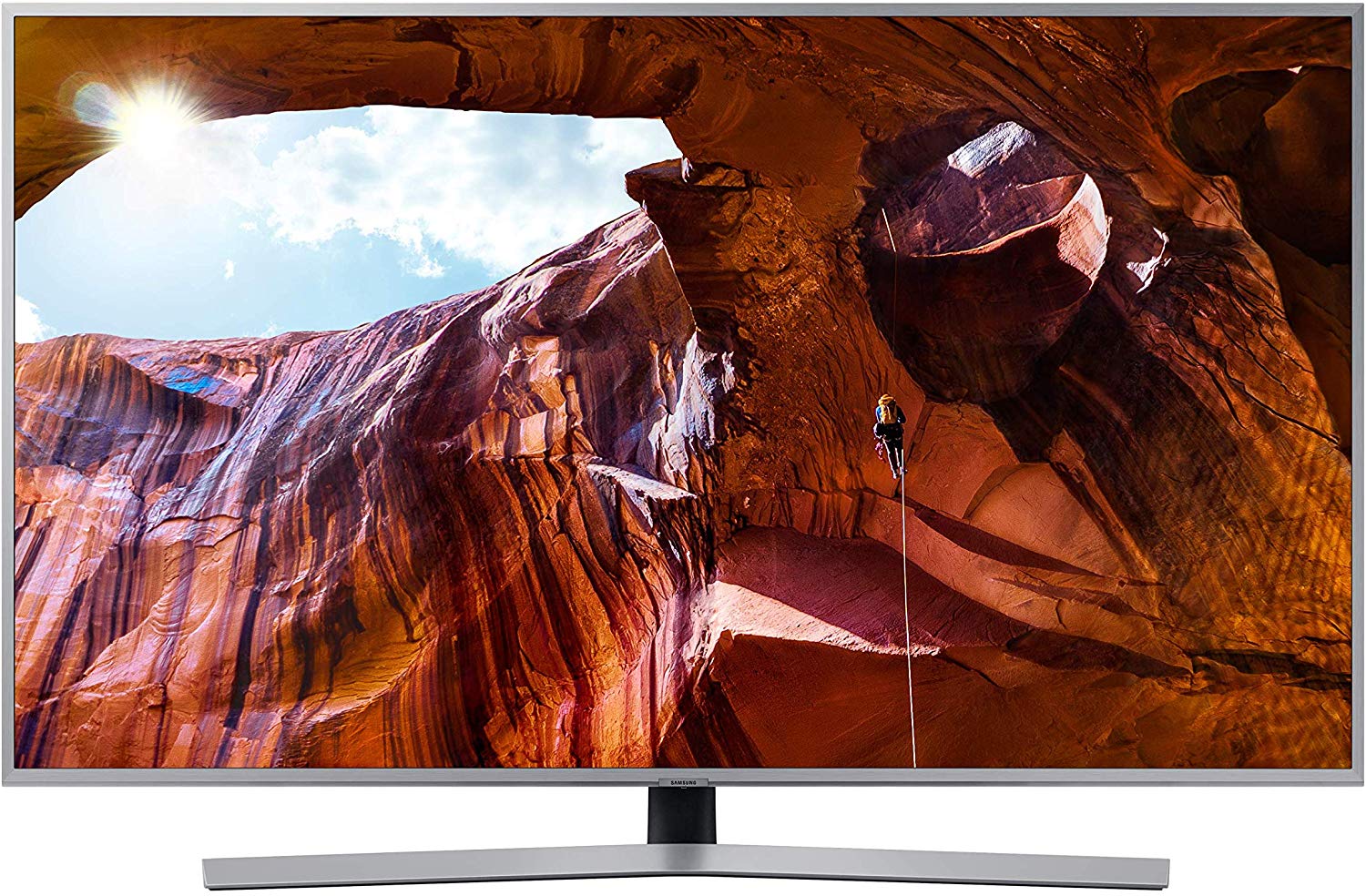 Samsung UE50RU7450UXZT Smart TV 4K Ultra HD 50" Wi-Fi DVB-T2CS2, Serie RU7450, 3840 x 2160 Pixels, Argento, Bixby, 2019
